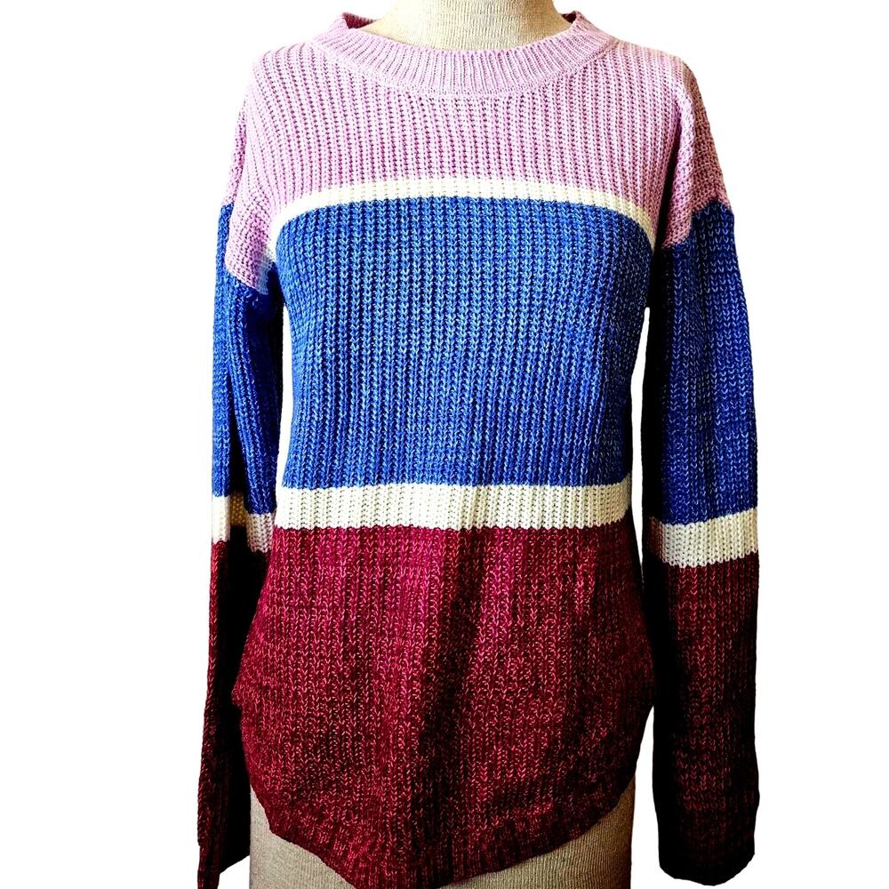 Color Block Sweater Size Medium